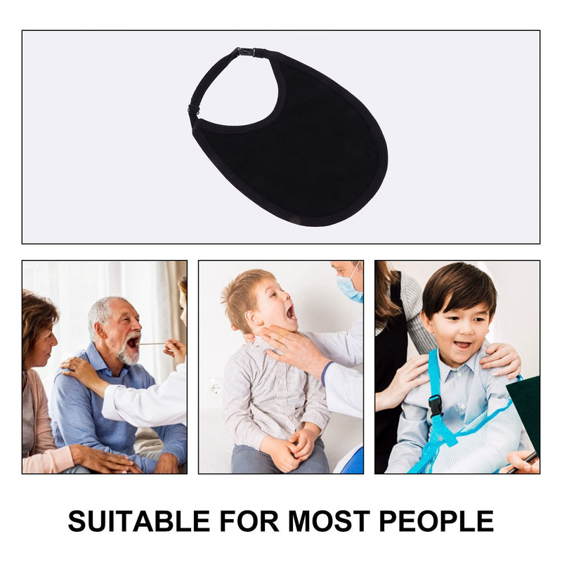 [Australia] - Hemoton Neck Trachea Cover Breathable Tracheostomy Neck Stoma Protector Guard Dust Proof Cover Shield for Laryngectomy Black 