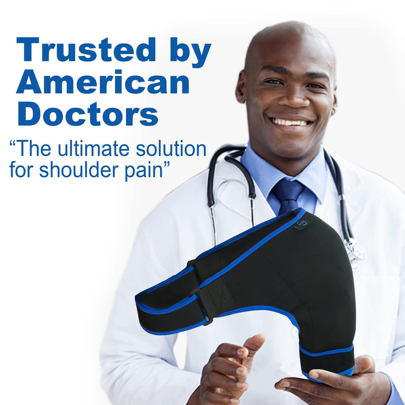 [Australia] - KKOOMI Shoulder Brace gel ice pack Shoulder pain relief for Torn Rotator Cuff, ice bag for injuries reusable,support and compression sleeve wrap for women&men shoulder stability strap,Left&Right arm 