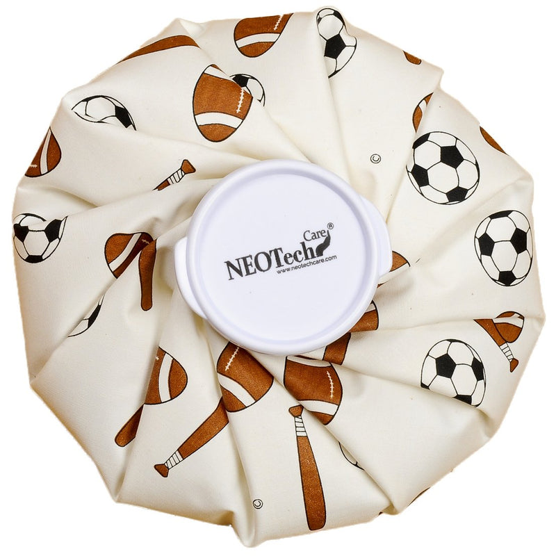 [Australia] - Neotech Care Ice Bag for Injuries, Swelling, Headache, Pain Relief, First Aid - Cold Pack Screw Top Lid - Reusable, Refillable, Flexible & Waterproof Pouch / Bladder Style (28cm, Lime Design) Limes 1 Count (Pack of 1) 