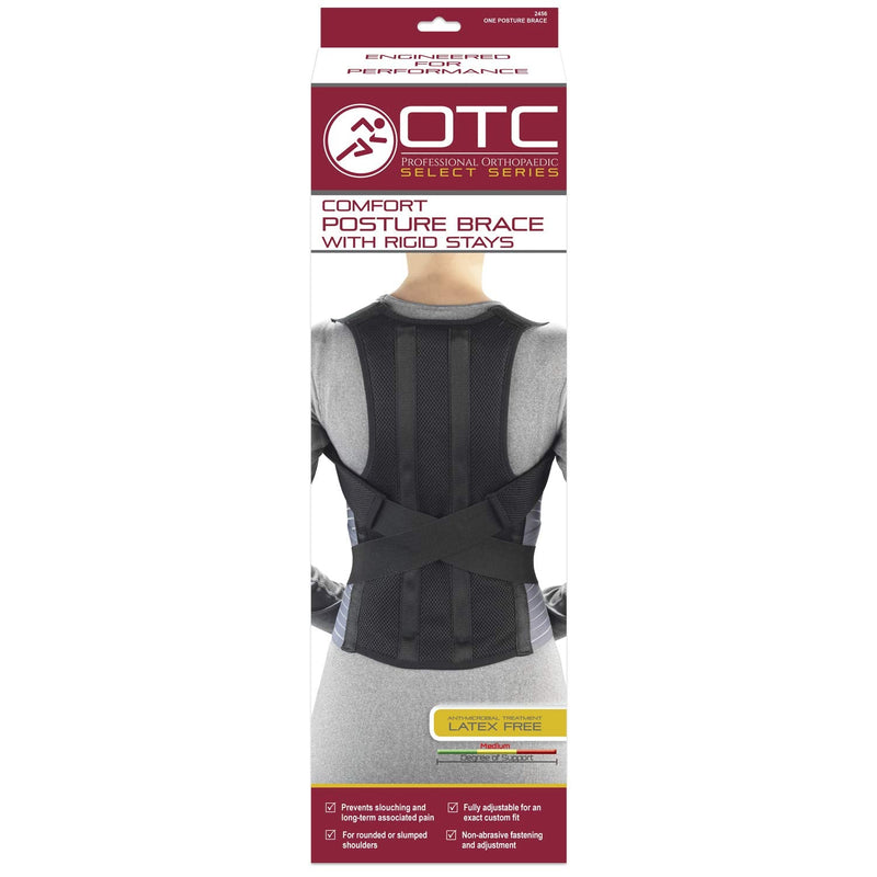 [Australia] - OTC Medical Posture Brace with Rigid Stays, Spinal Curve, Back Lumbar and Neck Support, Large 