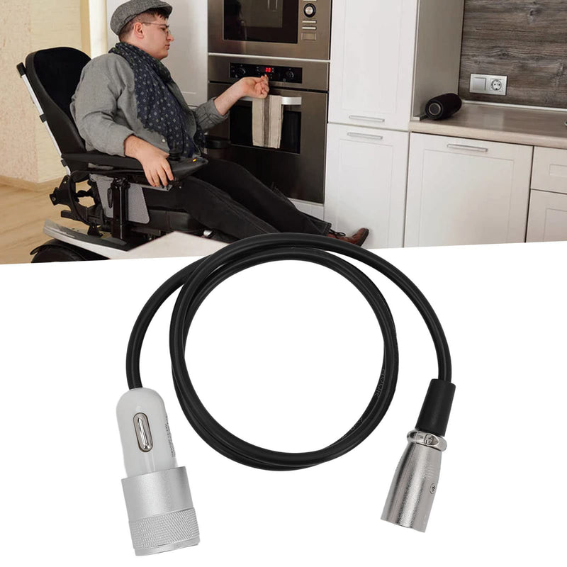 [Australia] - Electric Wheelchair Charger, 1 for 2 Universal USB Mobility Scooter Fast Charger for Wheelchair, Phone Power Charge Accessory for Travel 