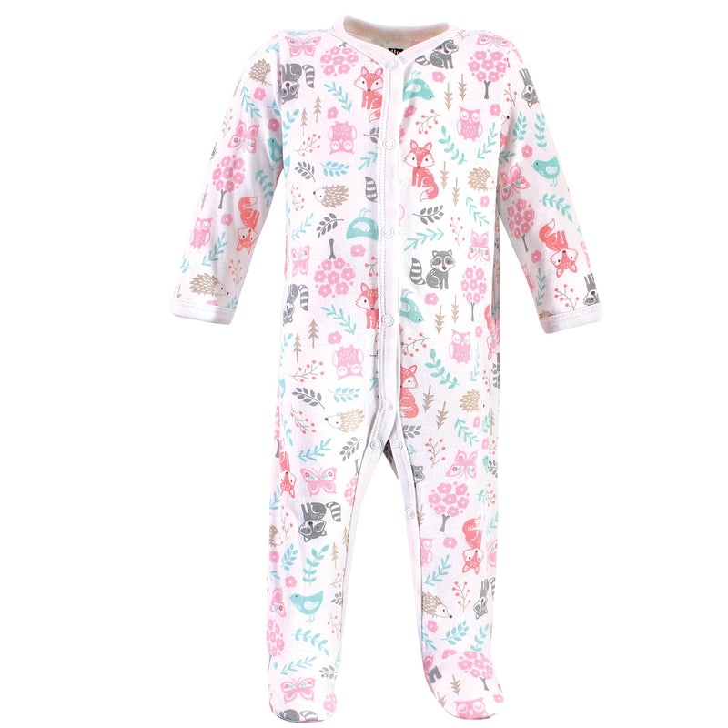 [Australia] - Hudson Baby Unisex Baby Cotton Sleep and Play 0-3 Months Woodland Fox 