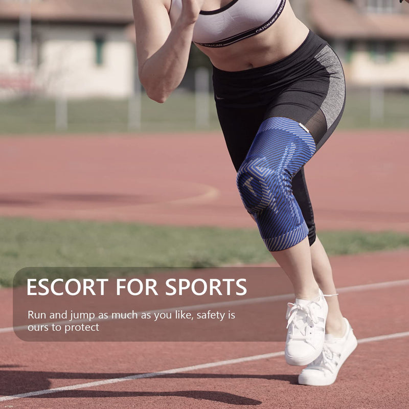 [Australia] - Tordo Sports knee brace with Patella Gel & side stabilizers , Best knee compression sleeve Support knee pain , knee brace meniscus tear，Arthritis，ACL，Joint Pain Relief，Injuries Recovery knee pads Medium 