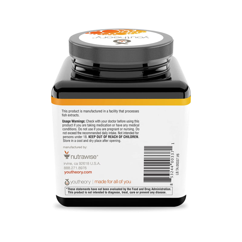 [Australia] - Youtheory Turmeric Curcumin Supplement with Black Pepper BioPerine, Powerful Antioxidant Properties for Joint & Healthy Inflammation Support, 120 Tablets Advanced (120 Count) 