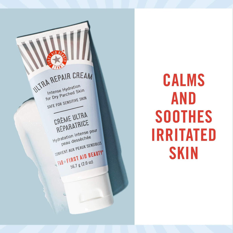 [Australia] - First Aid Beauty Ultra Repair Cream Intense Hydration Moisturiser for Face and Body - 2 oz. Travel Size 56 g 