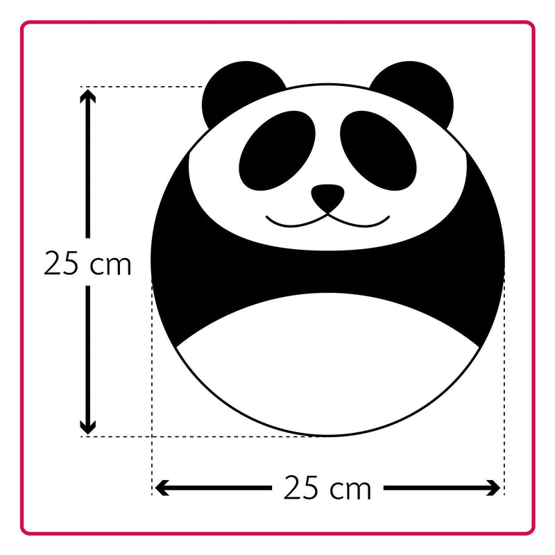 [Australia] - Leschi Wheat Bag microwavable, unscented/Heat Pack for Stomach and Lower Back/Animal: Panda Bao, Black White Midnight / Midnight 