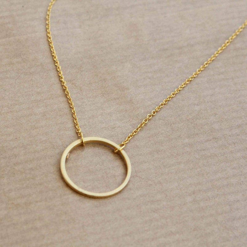 [Australia] - DeScount Dainty Geometric Pendant Necklace,Triangle,Circle,Square,Bar,Star Layering Pendant Necklaces for Women Circle 