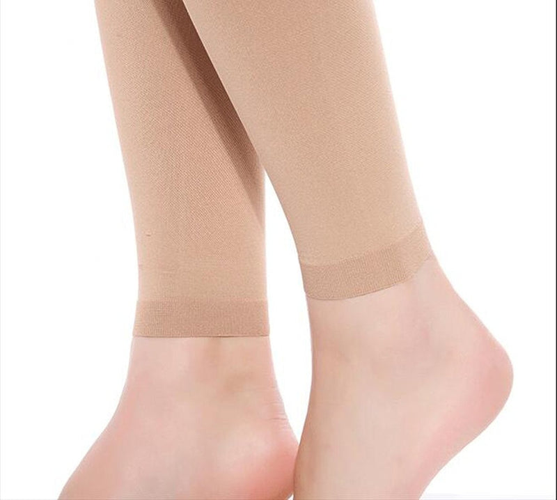 [Australia] - Kingbridal Women's Medical Compression Stockings 15-20mmhg Socks Calf Sleeve Nude 