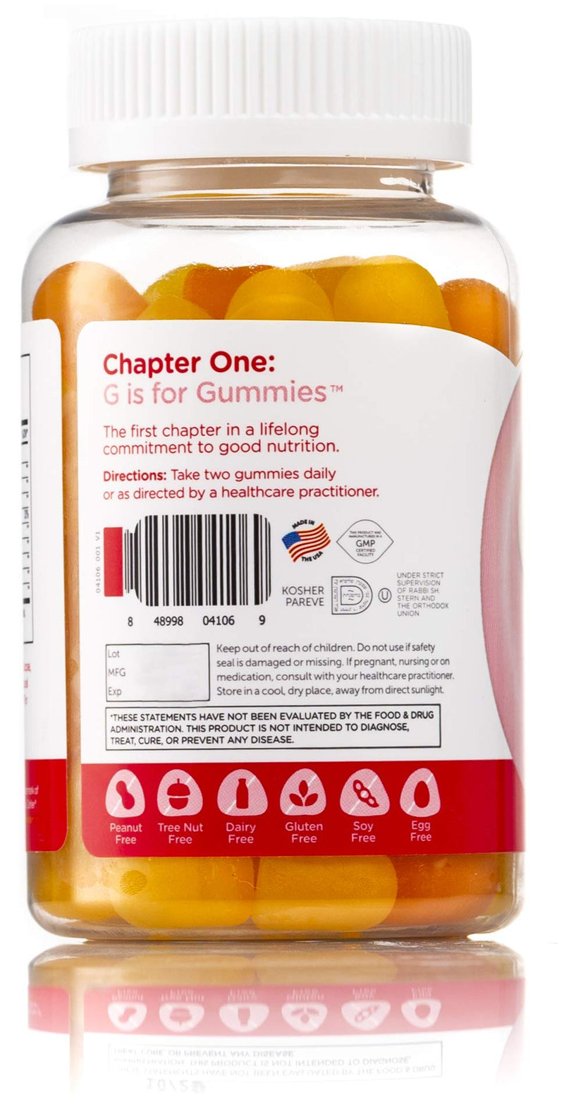 [Australia] - Chapter One Omega Gummies, Chewable Omega 3 Gummies for Kids, Kosher, 60 Flavored Gummies 60 Count (Pack of 1) 