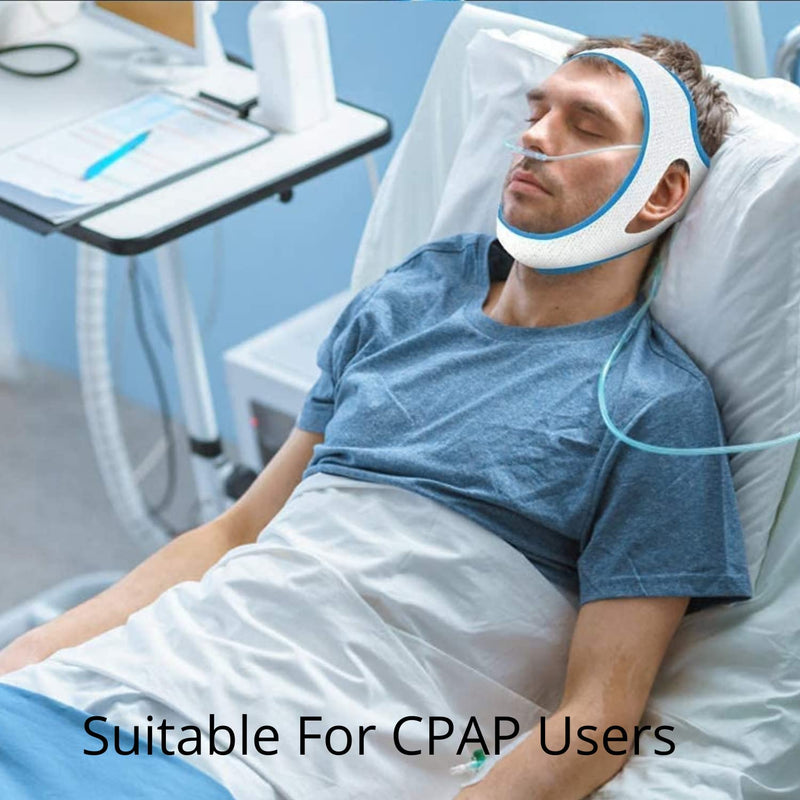 [Australia] - New Lightweight Breathable Chin Strap | Anti-Snore Devices | Snore Stopper Stop Snoring Aid | Anti-Snoring Solutions | Sleep Apnoea Relief | Recommended by NHS/ENT 