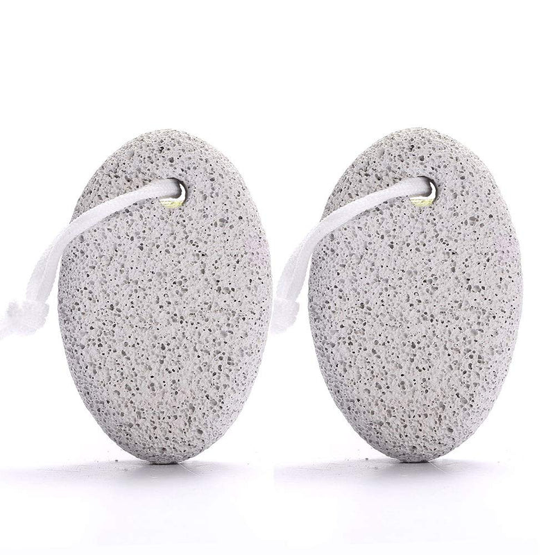 [Australia] - Natural Pumice Stone for Feet, Borogo 2-Pack Lava Pedicure Tools Hard Skin Callus Remover for Feet and Hands - Natural Foot File Exfoliation to Remove Dead Skin, Heels, Elbows, Hands 