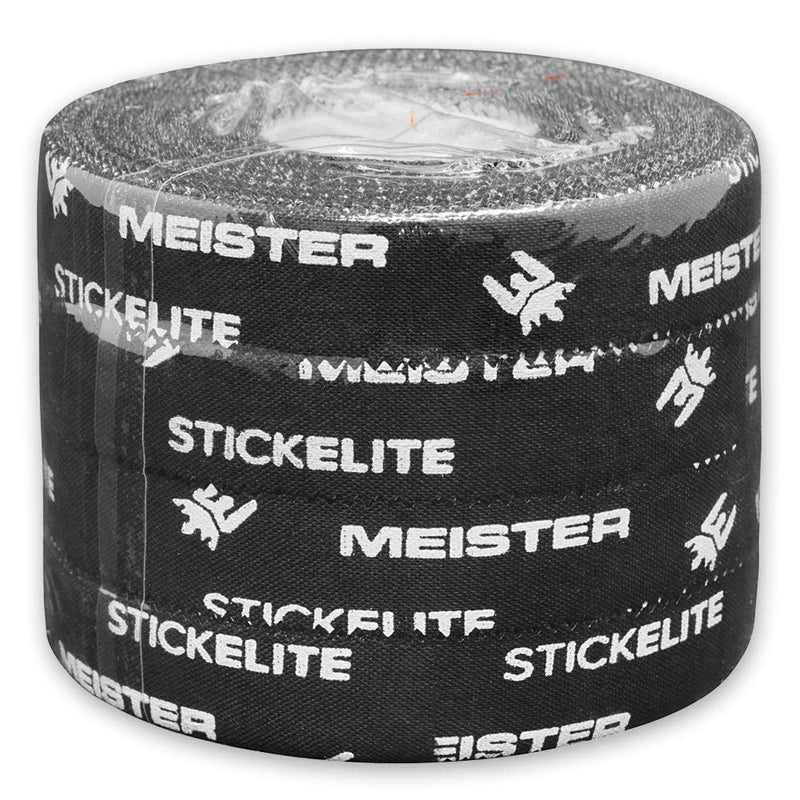 [Australia] - Meister StickElite Professional Porous Athletic Tape for Fingers & Toes - 15yd x 1/2" - Black - 4 Rolls 4 Count (Pack of 1) 