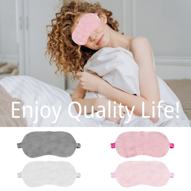 [Australia] - 3Pcs Plush Sleep Masks, Ultra Cute Soft Sleep Eye Cover , Blindfold Travel Sleep Masks for Kids Men Women，with Elastic Strap, Sleep Masks Adjustable for Kids Adult 3 