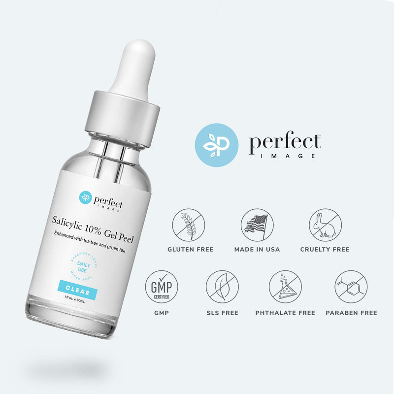 [Australia] - Salicylic 10% Gel Peel, Breakout and Pore Minimizer and Cleanser, 15-30 Full Facial Chemical Peels, 1 fl oz. e, 30 mL – Perfect Image 