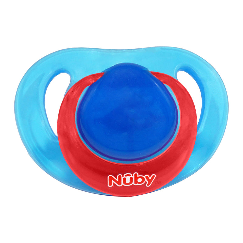 [Australia] - 2Pcs Set of Silicone Orthodontic Dummies with Soft nubs for Newborn Babies BPA-Free and Non-Toxic Suitable for Babies 6-36 Months (Blue) Blue 