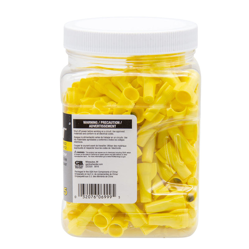 [Australia] - Gardner Bender 16-084 WingGard Twist-On Wire Connectors, 22-10 AWG, Electrical , 100 pk, Yellow 