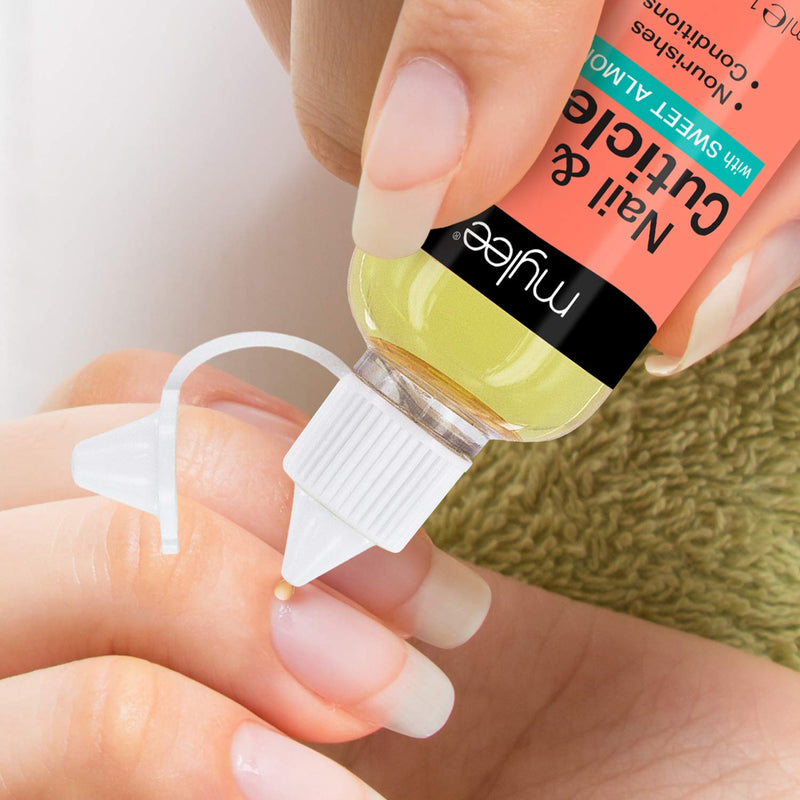 [Australia] - Mylee Sweet Almond Nail & Cuticle Oil 50ml, – Deeply Hydrating & Nourishing Cuticle Conditioner Oil, Non-Greasy Formula and Leaves No Sticky Residue, Lightly Scented With Almond Oil 