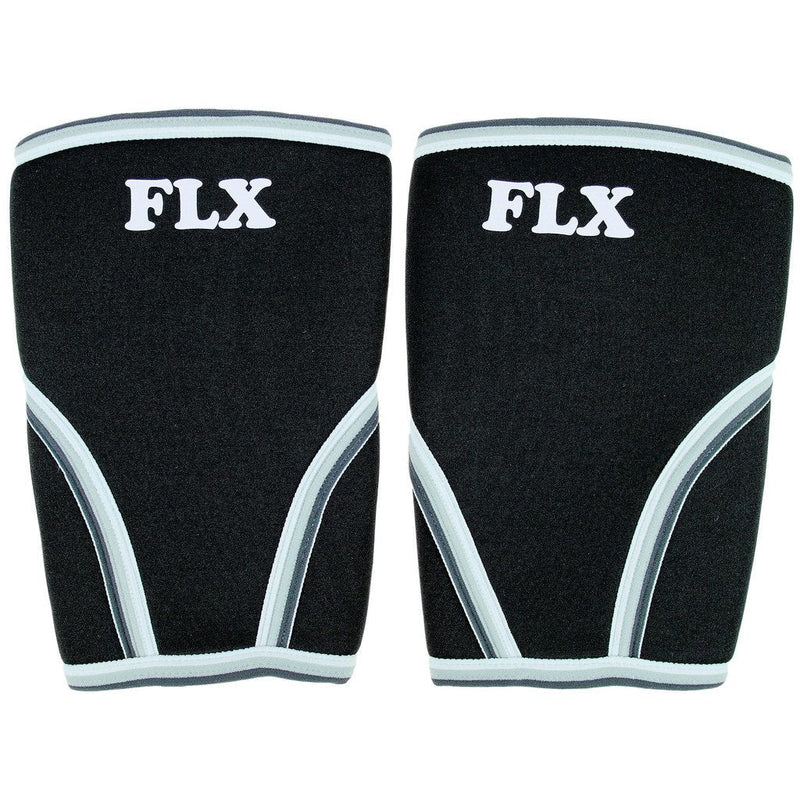 [Australia] - Pair of FLX 7mm Neoprene Compression Knee Sleeves Wraps. Great for Powerlifting, Squats, Crossfit, etc. Prevent Injury and Pain. Size Large 