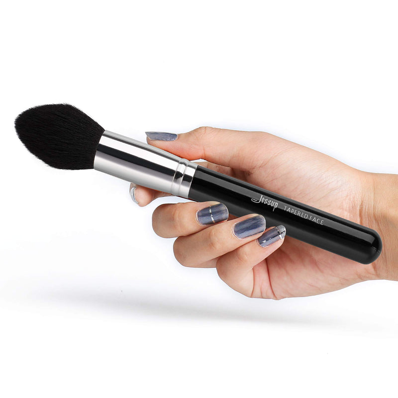 [Australia] - Jessup Pro Makeup Brushes 15 Pcs Makeup Brush Set Beaury Cosmetics Make Up Powder Foundation Eyeshadow Eyeliner Blending Lip Brush Tools (Black /Silver) T092 Silver/Black 