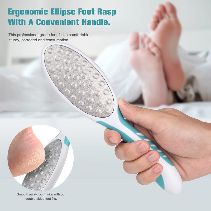 [Australia] - FVION Foot File Dead Hard Skin Remover – Pedicure Rasp Cracked Heels, Double Side Professional Callus Removal for Feet, Stainless Steel Foot Scraper for Feet Care 