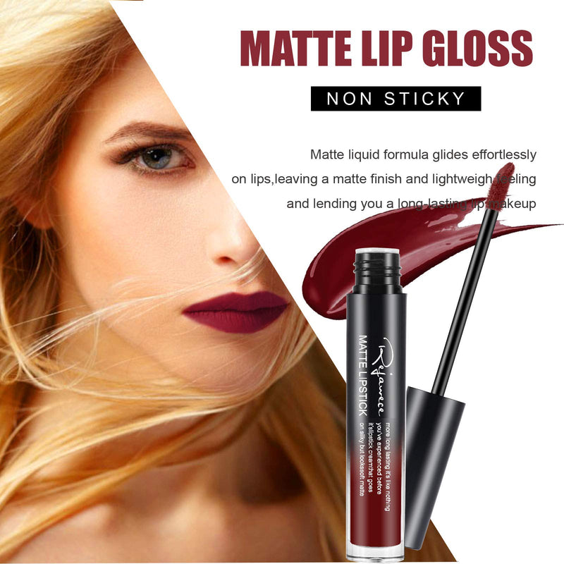 [Australia] - Lip Gloss by Rejawece - Waterproof Long Lasting Matte Lip Gloss Liquid Lipstick Beauty Makeup Cosmetics Lip Stick (Color 21#) Color 21# 