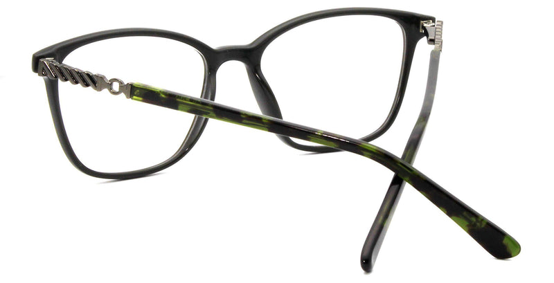 [Australia] - women men fashion designer eyewear with clear lens Dark Army Green 