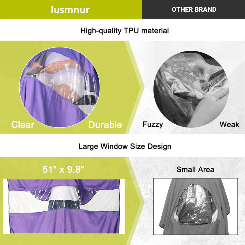 [Australia] - Barber Capes, Iusmnur Professional Hair Salon Cape with Adjustable Metal Clip Shampoo Hair Cutting Cape for Home&Barbers Shop - 51 x 65 inches (Purple) Purple 