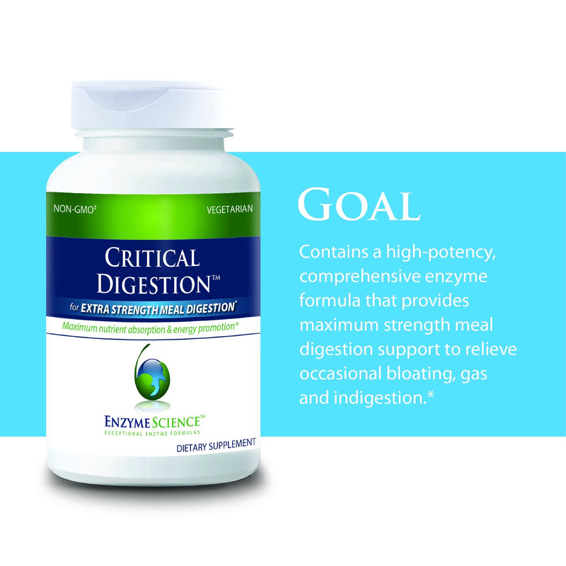 [Australia] - Enzyme Science™ Critical Digestion™, 30 Capsules – High Potency Support for Digestion, Bloating, Indigestion, & Irregularity – Digestive Probiotic Supplement – Gut Health Formula –Vegetarian – Non-GMO 30 Count (Pack of 1) Standard Packaging 