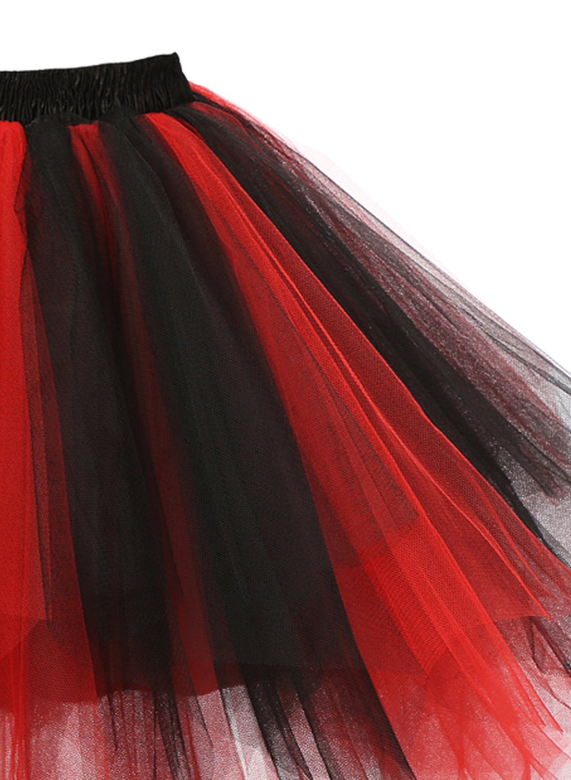 [Australia] - emondora Women's Tutu Tulle Petticoat Ballet Bubble Skirts Short Prom Dress Up Medium Black 