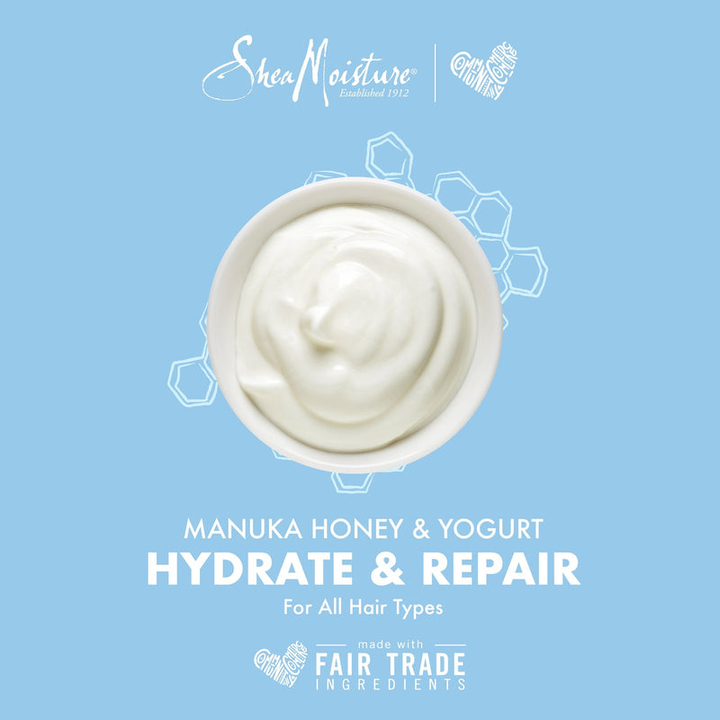 [Australia] - Shea Moisture Manuka Honey & Yogurt Hydrate + Repair Protein-Strong Treatment, 8 oz 