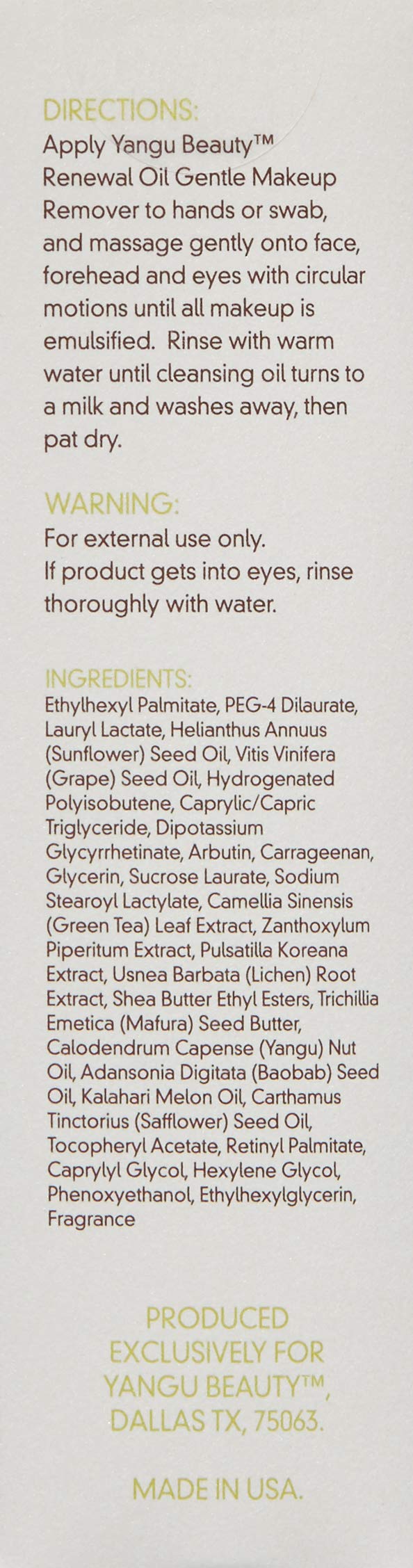 [Australia] - Renewal Oil Gentle Make Up Remover 4 