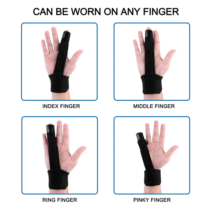 [Australia] - FALETO Finger Splint Aluminum Support Trigger Finger for Finger Fractures, Broken Finger, Mallet Injury, Arthritis 