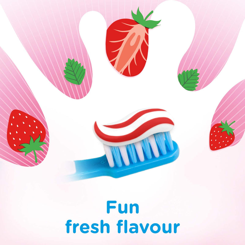 [Australia] - Aquafresh Kids Toothpaste, Splash 3-8 Years Strawberry & Mint Flavour 75 ml 