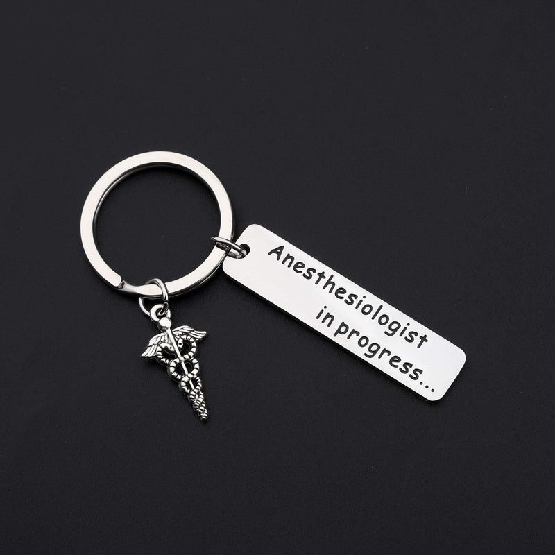 [Australia] - CHOORO Anesthesiologist Gift Anesthesiologist to Be Gift Medical Student Jewelry Anesthesiologist in Progress Keychain Surgeon Assistant Gift 