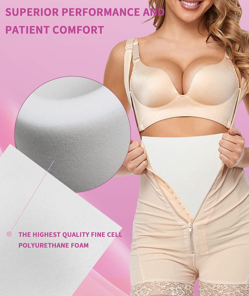 [Australia] - Lipo Foam Pads for Post Surgery,Birllaid Bbl Foam Boards after Lipo,Help Out When Using Ab Board Compression Garments Tummy Tuck, 4 Pack Liposuction Surgery Foam Sheet for Recovery 8"X11" 