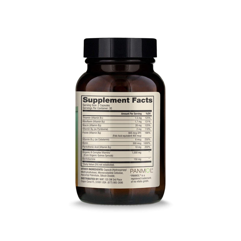 [Australia] - Dr. Mercola Vitamin B Complex with Benfotiamine Dietary Supplement, 30 Servings (60 Capsules), Supports Mood and Energy Production, Non GMO, Soy Free, Gluten Free 