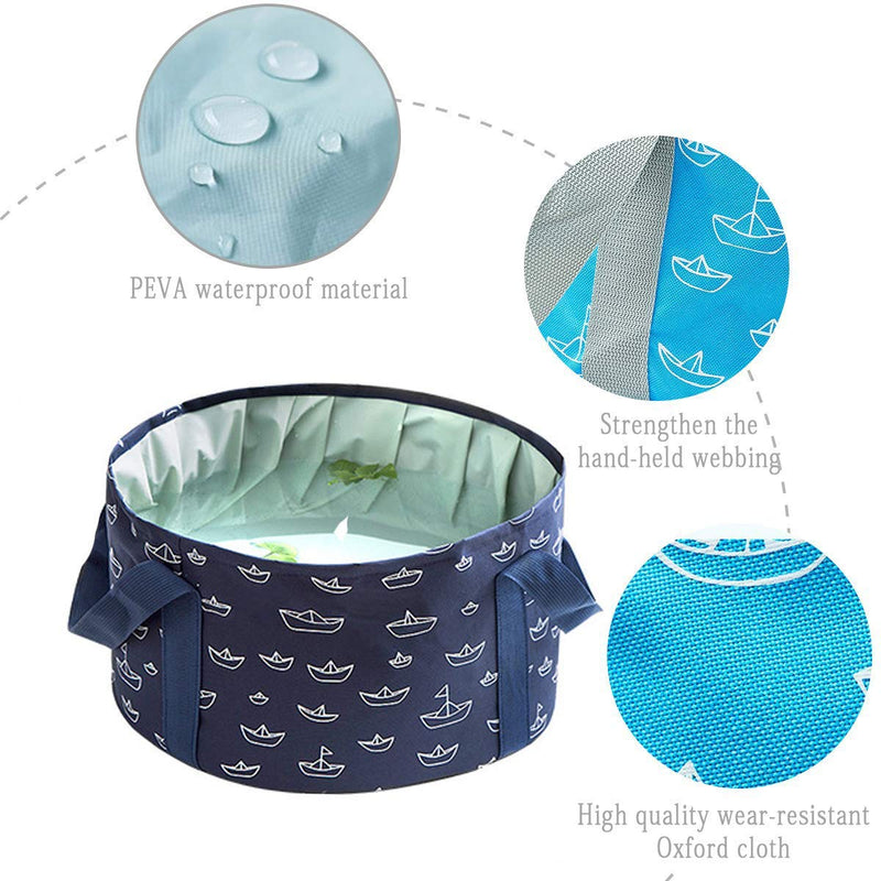 [Australia] - Collapsible Bucket for Soaking Feet, Portable Travel Foot Bath Tub, Foot Soaking Bath Basin Portable, Foot Spa Soaking Feet Home Pedicure Basin Outdoor Camping 