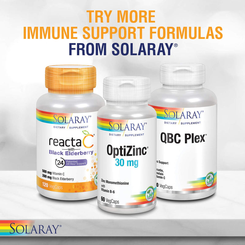 [Australia] - SOLARAY L-Lysine Monolaurin Immune Supplement | 1:1 Ratio for Immune System Function & Skin Health Support, 60 VegCaps, 30 Serv. 