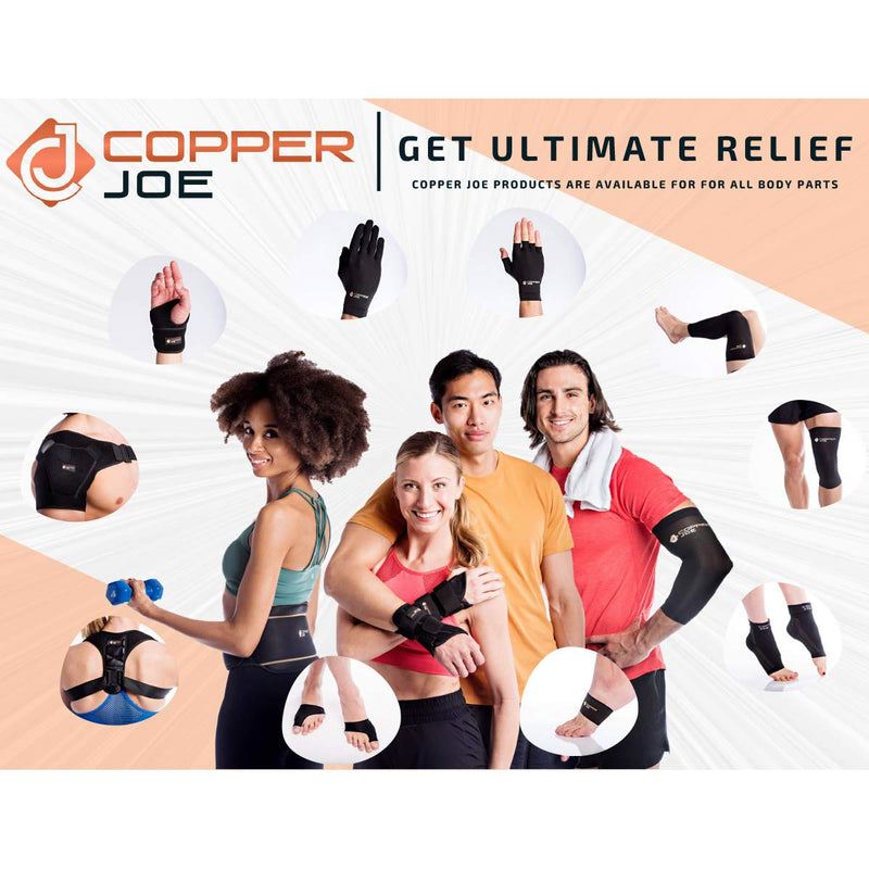 [Australia] - Copper Joe Adjustable Shoulder Brace For Men and Women Ultimate Copper Infused Recovery Compression Support for Torn Rotator Cuff, Tendonitis, Tears, Dislocation and Bursitis 