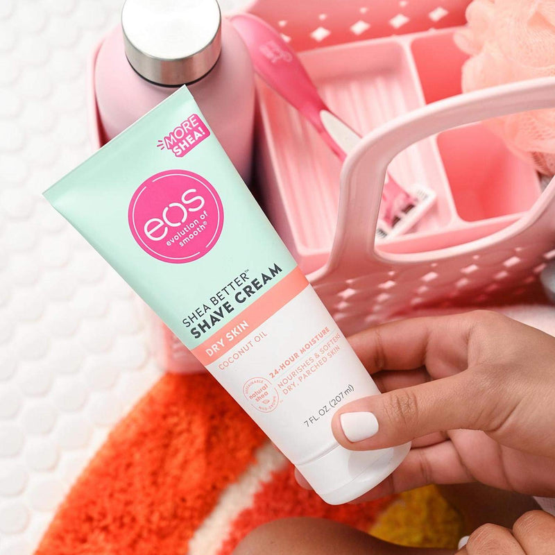 [Australia] - eos Shea Better Dry Skin Shaving Cream for Women | Shave Cream, Skin Care and Lotion with Coconut Oil | 24 Hour Hydration | 7 fl oz 