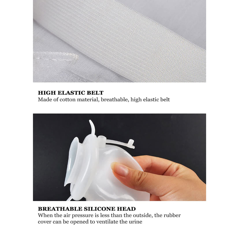 [Australia] - Silicone Urine Collector Bag, Quality Urine Collection Bag Silicone Urinal Reusable Household Breathable Urine Funnel for Women Men (Female) Female 