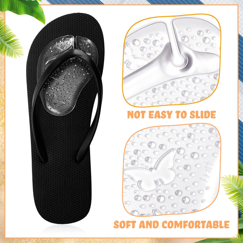 [Australia] - 6 Pairs Gel Metatarsal Pads for Thong Forefoot Cushion Inserts Foot Pads Non Slip Shoe Cushion for Sandals Thong Pads Self Adhesive Thong Pads Toe Post Protector Pain of Foot Grip Pads for Women Men 