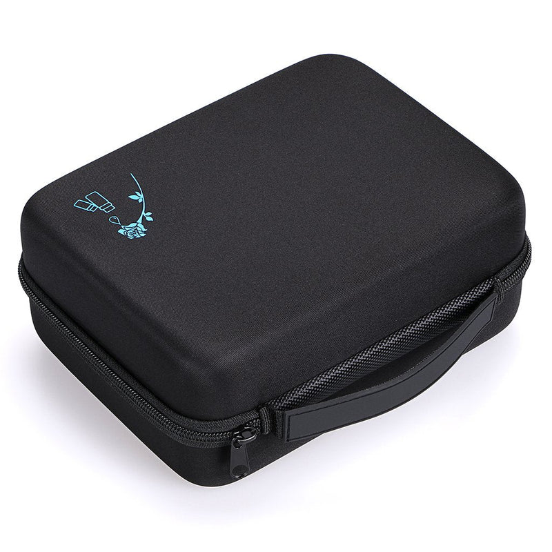 [Australia] - BTSKY 30 Bottles Durable Waterproof Hard Shell EVA Essential Oils Handle Carrying Case Bag Nail Polish Storage Box Foam Insert Organizer (Black) Black 