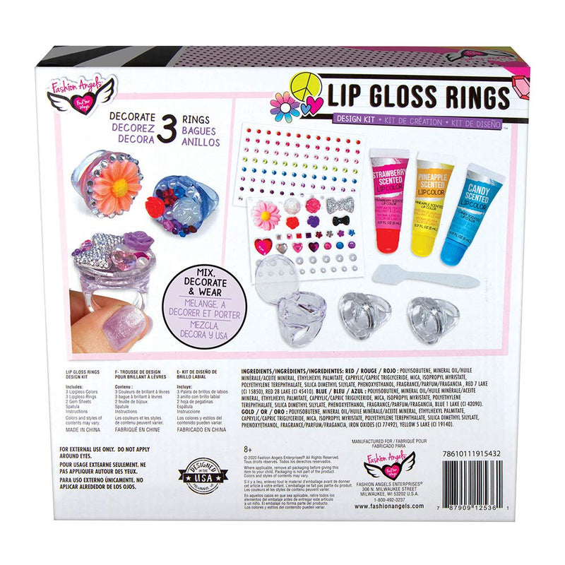 [Australia] - Fashion Angels Fashion Angels Lip Gloss Rings, 0.51 Fl Ounce 