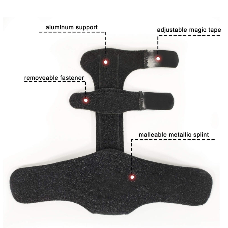 [Australia] - FALETO Finger Splint Aluminum Support Trigger Finger for Finger Fractures, Broken Finger, Mallet Injury, Arthritis 