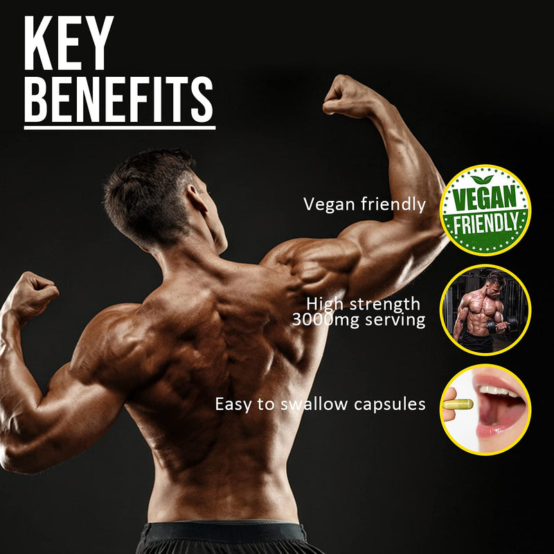 [Australia] - Nuke Nutrition Creatine Tablets 3000mg - 60 Tablets - Pure Creatine Monohydrate Supplements to Boost Muscle Mass, Bulk & Strength - Excellent Pre Workout for Men & Women - Boost Energy & Performance 60 Count (Pack of 1) 