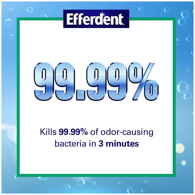 [Australia] - Efferdent Anti-Bacterial Denture Cleanser Tablets, Mint, 90 Count 90 Count (Pack of 1) 