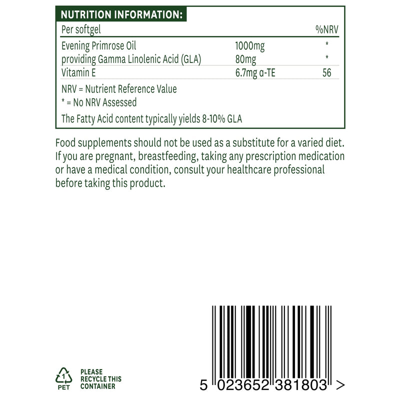 [Australia] - Natures Aid Evening Primrose Oil 1000 mg, Cold Pressed, Omega-6 GLA, 180 Softgel Capsules 