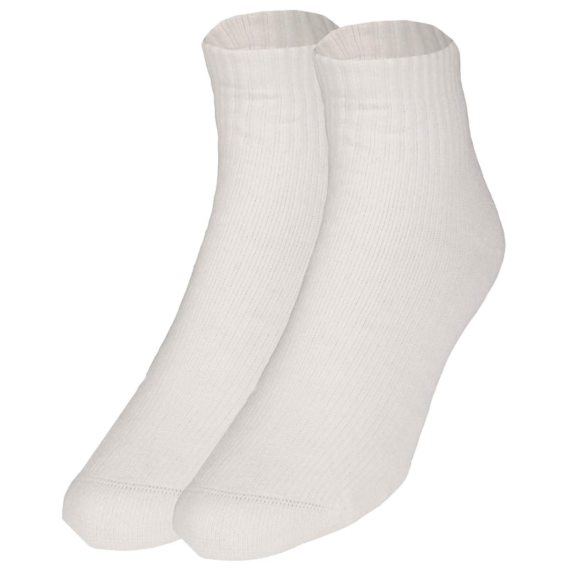 [Australia] - Nuvein Padded Low Cut Socks, 8-15 Mmhg Light Compression, Cushioned Ankle Length, Sensitive', White, X-large 