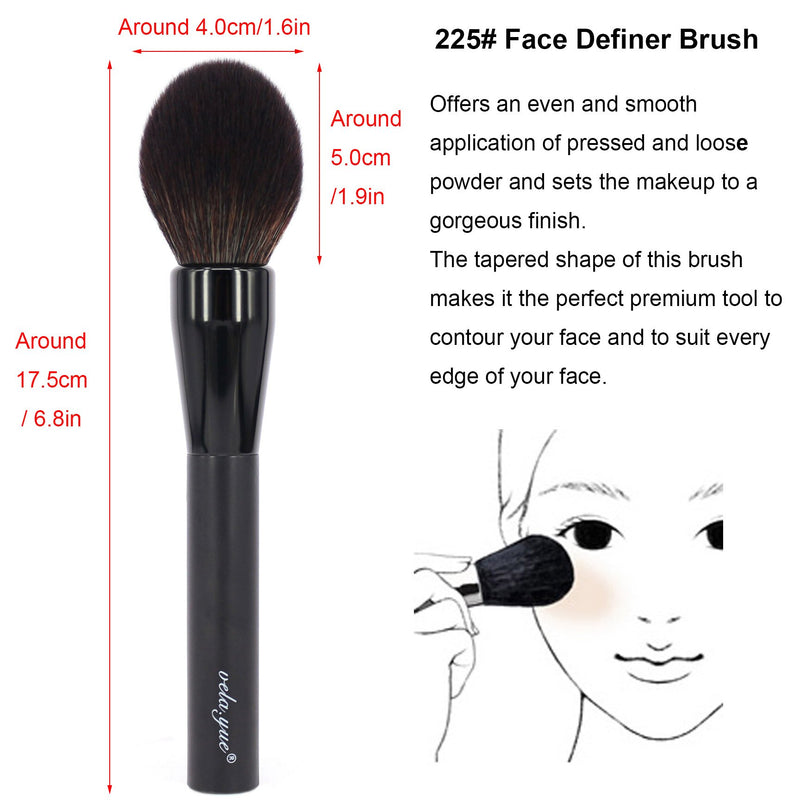 [Australia] - Vela.Yue Professional Makeup Brush Tapered Face Powder Blusher Bronzer Highlight Contour Precision Cosmetics Beauty Applicator Tool 